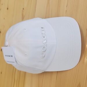 Coach Off White Embroidered Baseball Cap